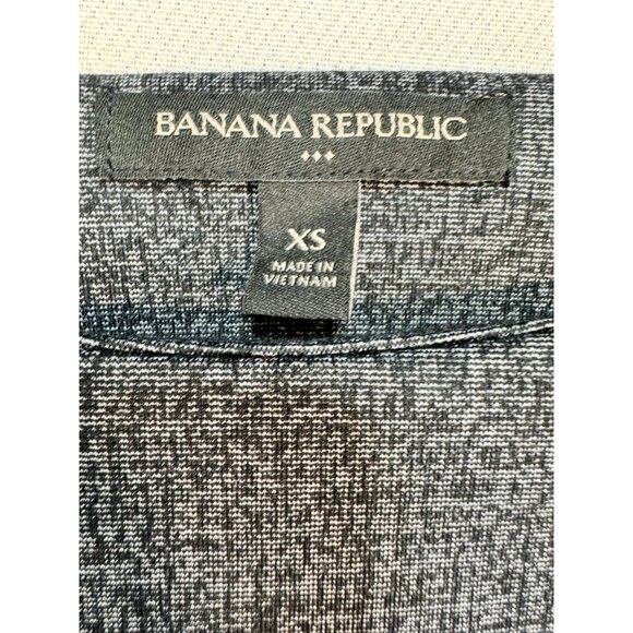 Banana Republic Women's Shift Dress Pleated Sleeves Size XS Gray Black Career - Picture 3 of 11
